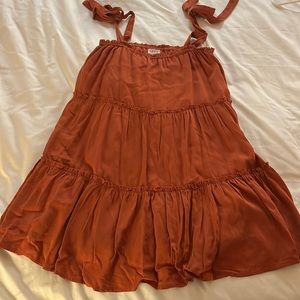 Rust Mini Dress